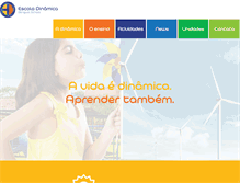 Tablet Screenshot of escoladinamica.com.br